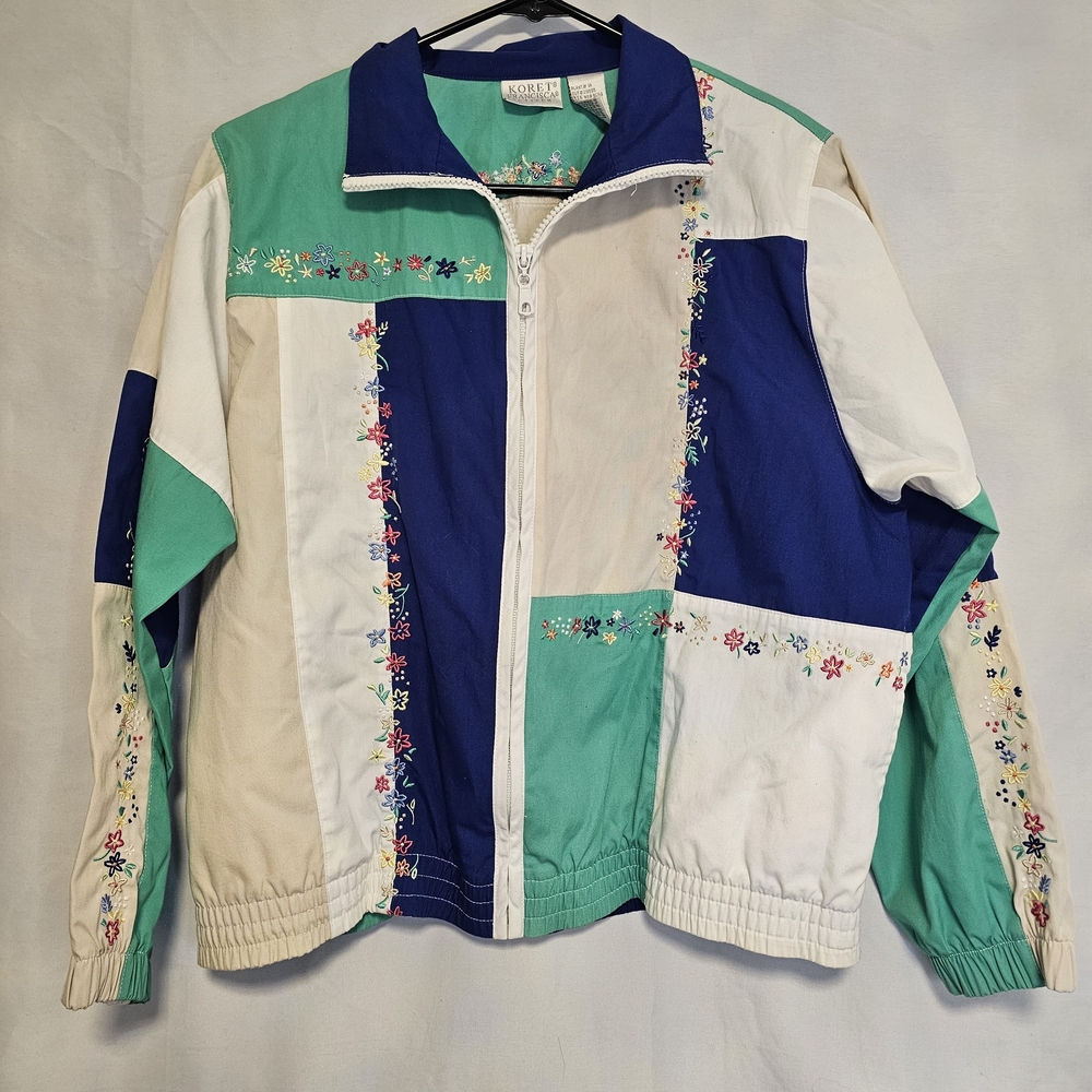 Vintage Koret Francisca Patchwork Jacket With Flo… - image 3